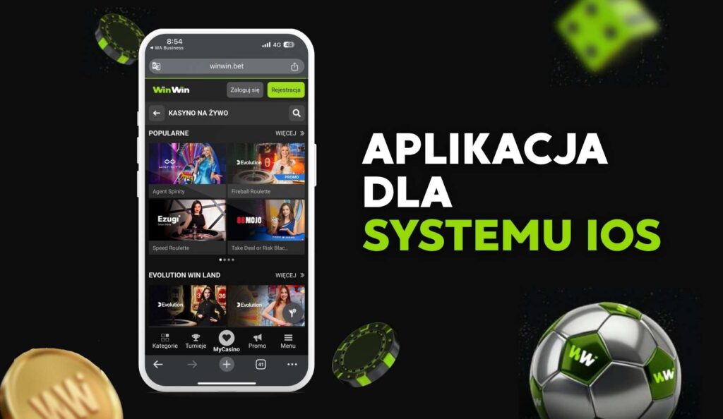 Aplikacja Winwin dla systemu iOS w Polsce