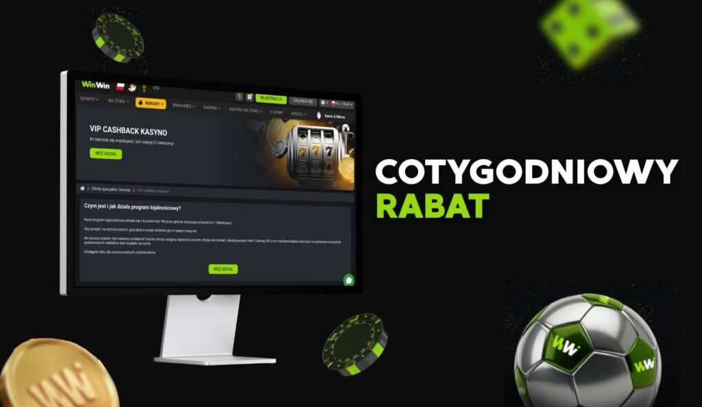 WinWin Cotygodniowy rabat 0,3% zwrotu za wszystkie zakłady