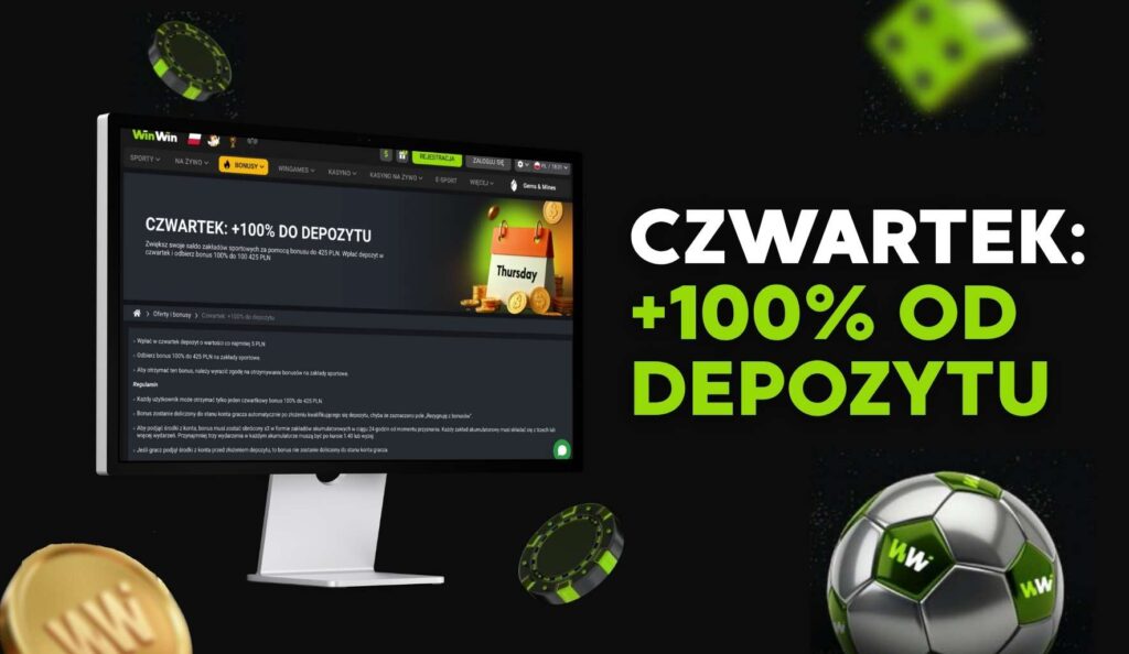 Czwartek +100% od depozytu WinWin