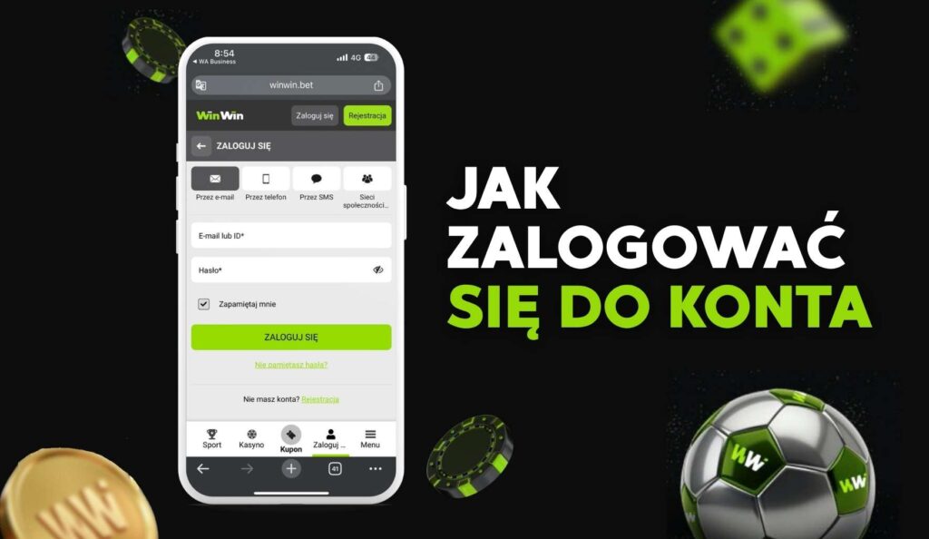 WinWin Jak zalogować się do konta za pośrednictwem aplikacji