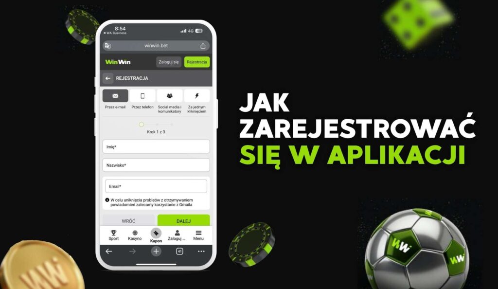 Jak zarejestrować się w aplikacji Winwin w Polsce