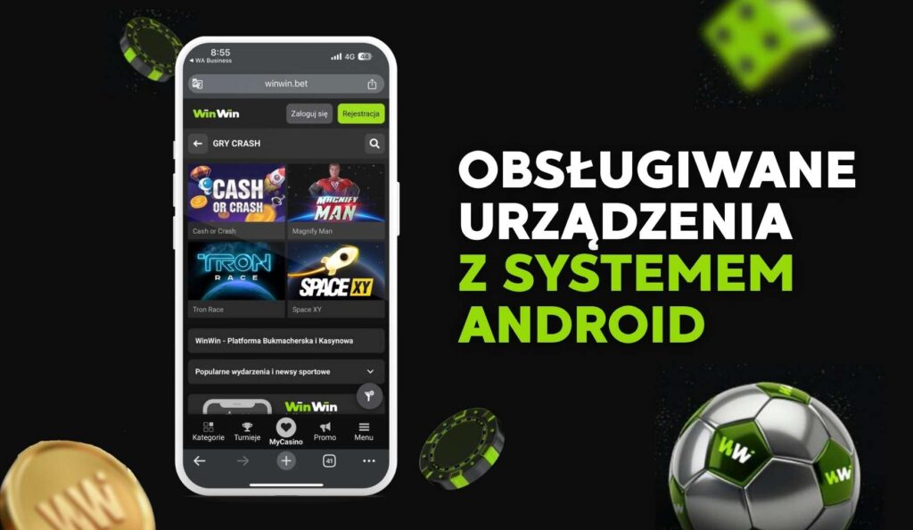 Winwin Obsługiwane urządzenia z systemem Android