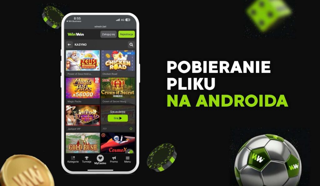 Pobieranie pliku APK Winwin na Androida w Polsce
