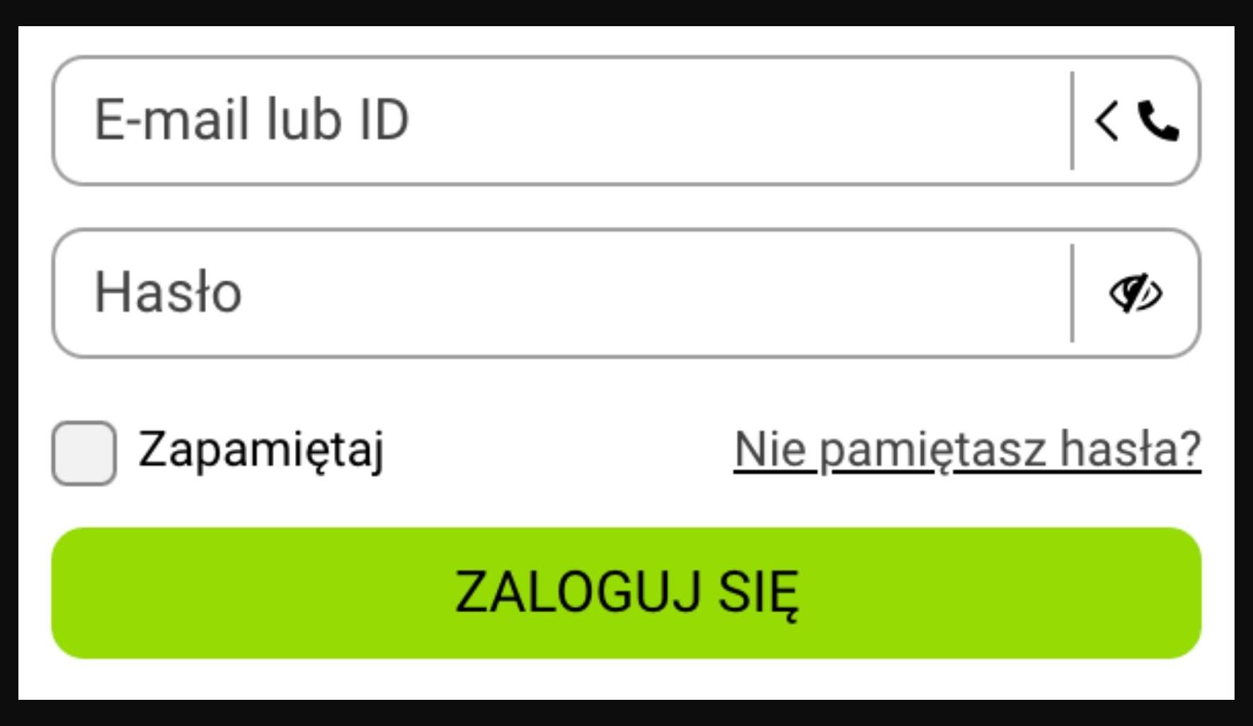 WinWin Wprowadź dane logowania