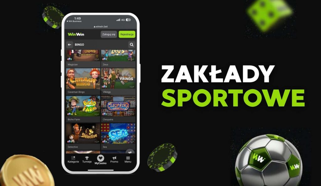 Zakłady sportowe w aplikacji Winwin w Polsce